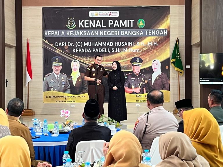 Muhammad Husaini Pamit, Padeli Resmi Jadi Kajari Bangka Tengah