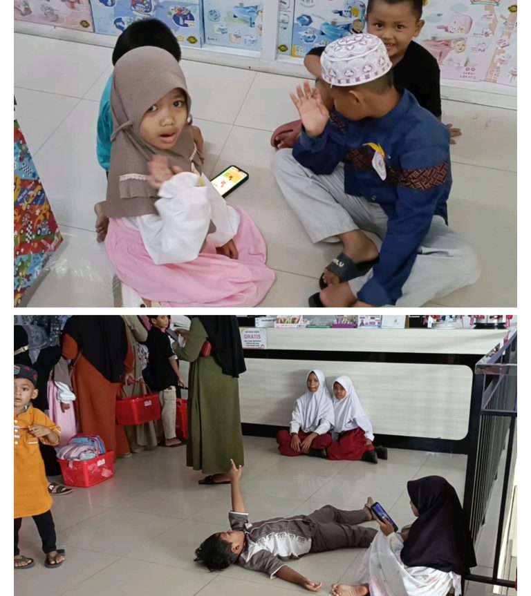 Jelang Lebaran Idul Fitri Puluhan Anak Yatim di Kota Koba Belanja Gratis