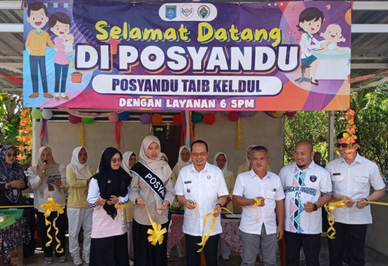 Bupati Bangka Tengah Resmikan Posyandu Taib Tingkatkan Pelayanan Kesehatan Anak