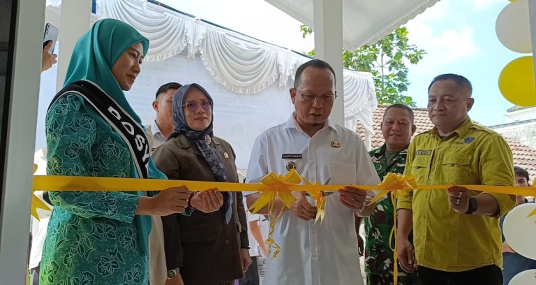 Bupati Bangka Tengah Resmikan Posyandu Sakura Bantuan CSR Arsari Tambang