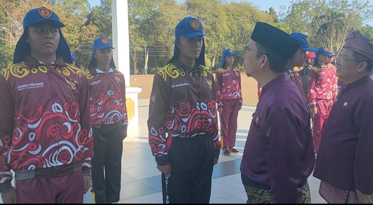 Bupati Bangka Tengah Tekankan Disiplin dan Nasionalisme Pada Paskibraka Bangka Tengah