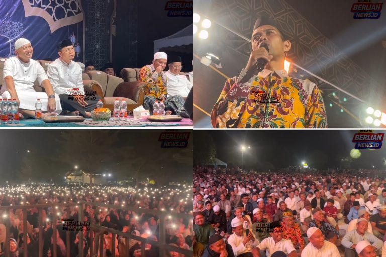 Ribuan Jamaah Hadiri Tabliqh Akbar UAS di Alun-alun Kota Koba